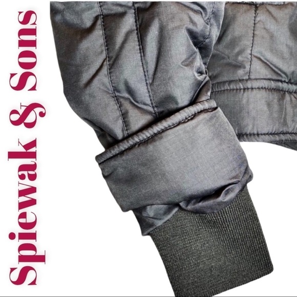 SPIEWAK & SONS Gray Quilted Primaloft Insulated Puffer Jacket, Size Medium - Picture 4 of 8